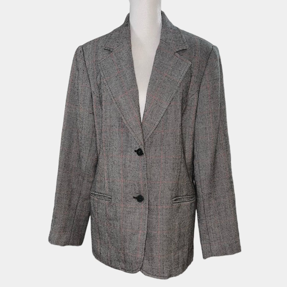 JG Hook Vintage Women’s 100% Wool Blazer Size 12